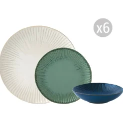 Moderne|Services De Table En Porcelaine​>Easy Life Set de vaisselle 18 pcs GALLERY MIX