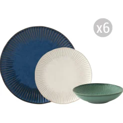 Moderne|Services De Table En Porcelaine​>Easy Life Set de vaisselle 18 pcs GALLERY MIX