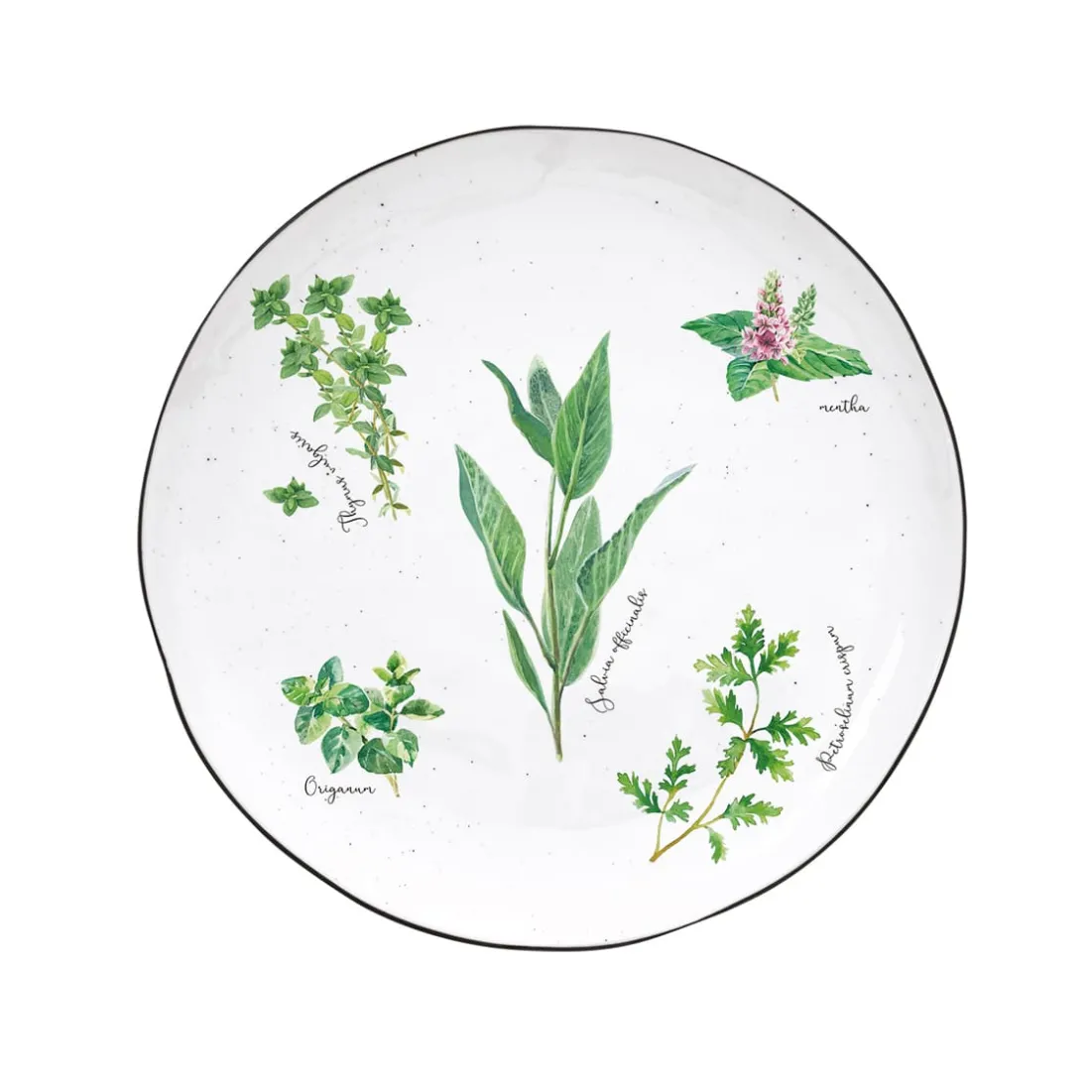 Quotidienne|Services De Table En Porcelaine>Easy Life Set de vaisselle 18 pcs HERBARIUM