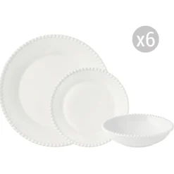 Services De Table En Porcelaine​|Tiffany>Easy Life Set de vaisselle 18 pcs TIFFANY WHITE
