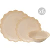 Services De Table En Porcelaine​|Fleuri>Easy Life Set de vaisselle 18 pièces beige FLEURI