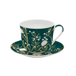 Petit Dejeuner|Royal Peonies>Easy Life Tasse à déjeuner avec soucoupe ROYAL PEONIES