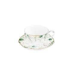 Nature|Petit Dejeuner>Easy Life Tasse à espresso avec soucoupe, 120 ml BOTANIQUE