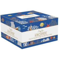 Coffret Cadeau|Petit Dejeuner>Easy Life Tasse à petit-déjeuner avec assiette AQUARIUM