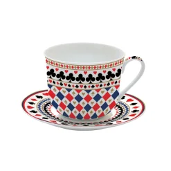 Coffret Cadeau|Petit Dejeuner>Easy Life Tasse à petit-déjeuner avec soucoupe, 400 ml CASINO ROYALE