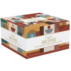 Coffret Cadeau|Petit Dejeuner>Easy Life Tasse à petit-déjeuner avec soucoupe 400 ml ILLUSION