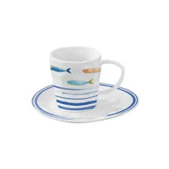 Maritime|Petit Dejeuner>Easy Life Tasse à thé avec soucoupe BORD DE MER