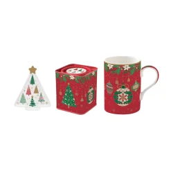 Petit Dejeuner|Jingle Bells>Easy Life Tasse avec porte-sachet de thé JINGLE BELLS