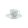 Romantique|Petit Dejeuner>Easy Life Tasse avec soucoupe FLORAISON