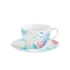 Maritime|Petit Dejeuner>Easy Life Tasse avec soucoupe Under The SEA