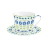 Petit Dejeuner|Flowers Garden>Easy Life Tasse de petit déjeuner avec soucoupe FLOWERS GARDEN