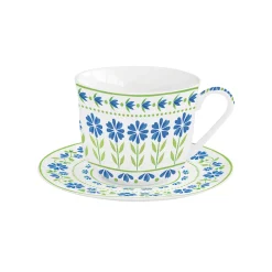 Petit Dejeuner|Flowers Garden>Easy Life Tasse de petit déjeuner avec soucoupe FLOWERS GARDEN