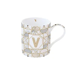 Tasse En Cadeau|Petit Dejeuner>Easy Life Tasse en porcelaine de 350 ml MONOGRAM V