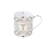 Tasse En Cadeau|Petit Dejeuner>Easy Life Tasse en porcelaine de 350 ml MONOGRAM T