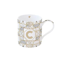 Tasse En Cadeau|Petit Dejeuner>Easy Life Tasse en porcelaine de 350 ml MONOGRAM C