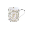 Tasse En Cadeau|Petit Dejeuner>Easy Life Tasse en porcelaine de 350 ml MONOGRAM F