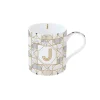 Tasse En Cadeau|Petit Dejeuner>Easy Life Tasse en porcelaine de 350 ml MONOGRAM J