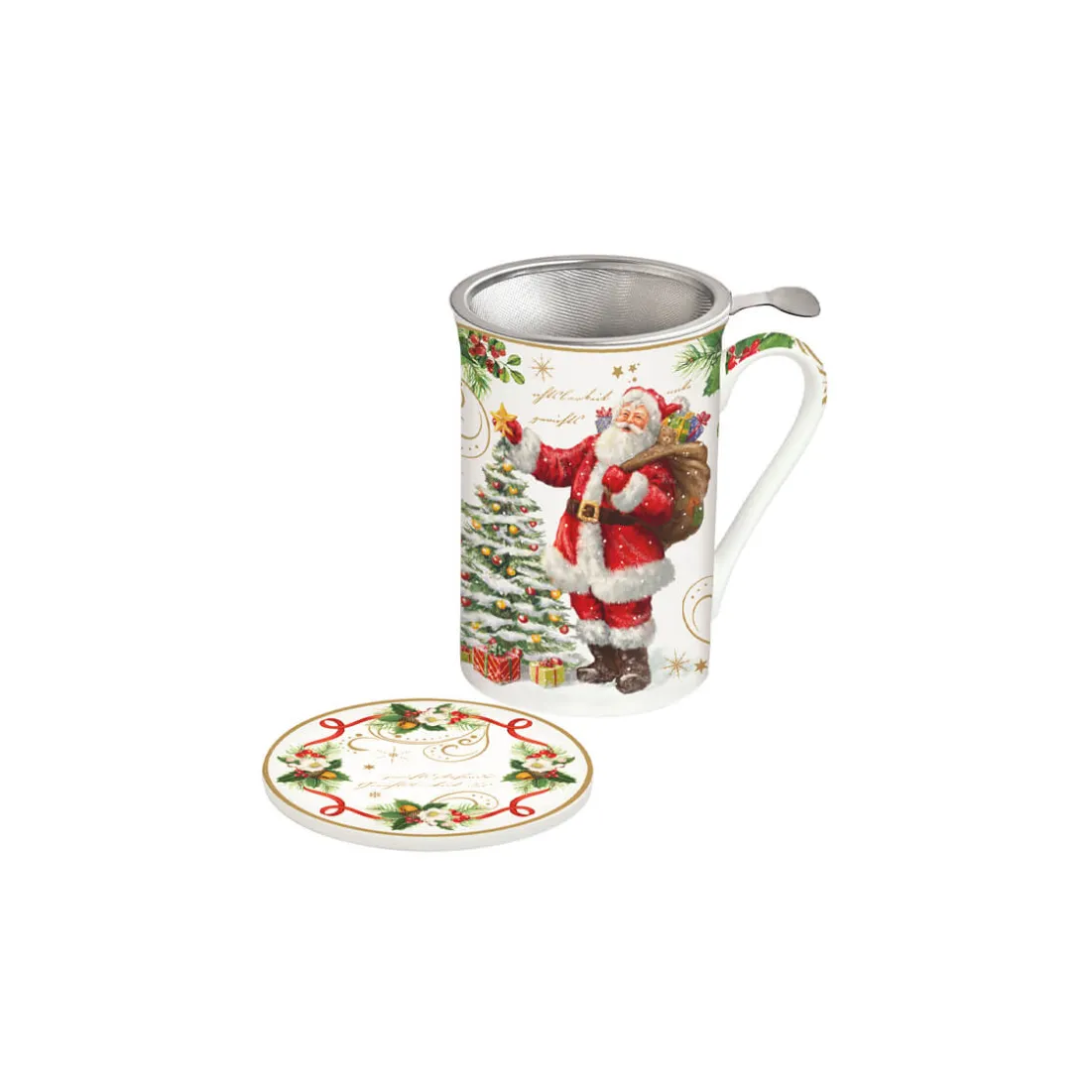 Noël|Petit Dejeuner>Easy Life Tasse et sous-verre avec infuseur MAGIC CHRISTMAS