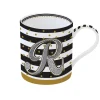 Tasse En Cadeau|Petit Dejeuner>Easy Life Tasse individuelle 350 ml en porcelaine dans une boîte A LETTER FOR YOU «R»