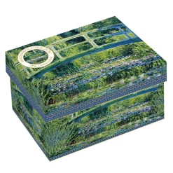 Masterpiece|Petit Dejeuner>Easy Life Tasse individuelle en porcelaine de 300 ml dans une boîte cadeau WATER LILIESAND THE JAPANESE BRIDGE