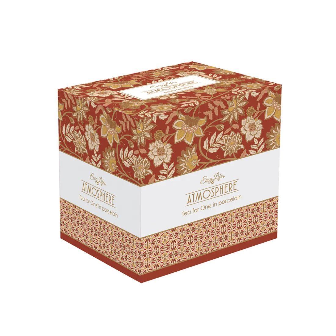 Coffret Cadeau>Easy Life Tea for One en porcelaine 350 ml + 350 ml FLEURS DES RÊVES