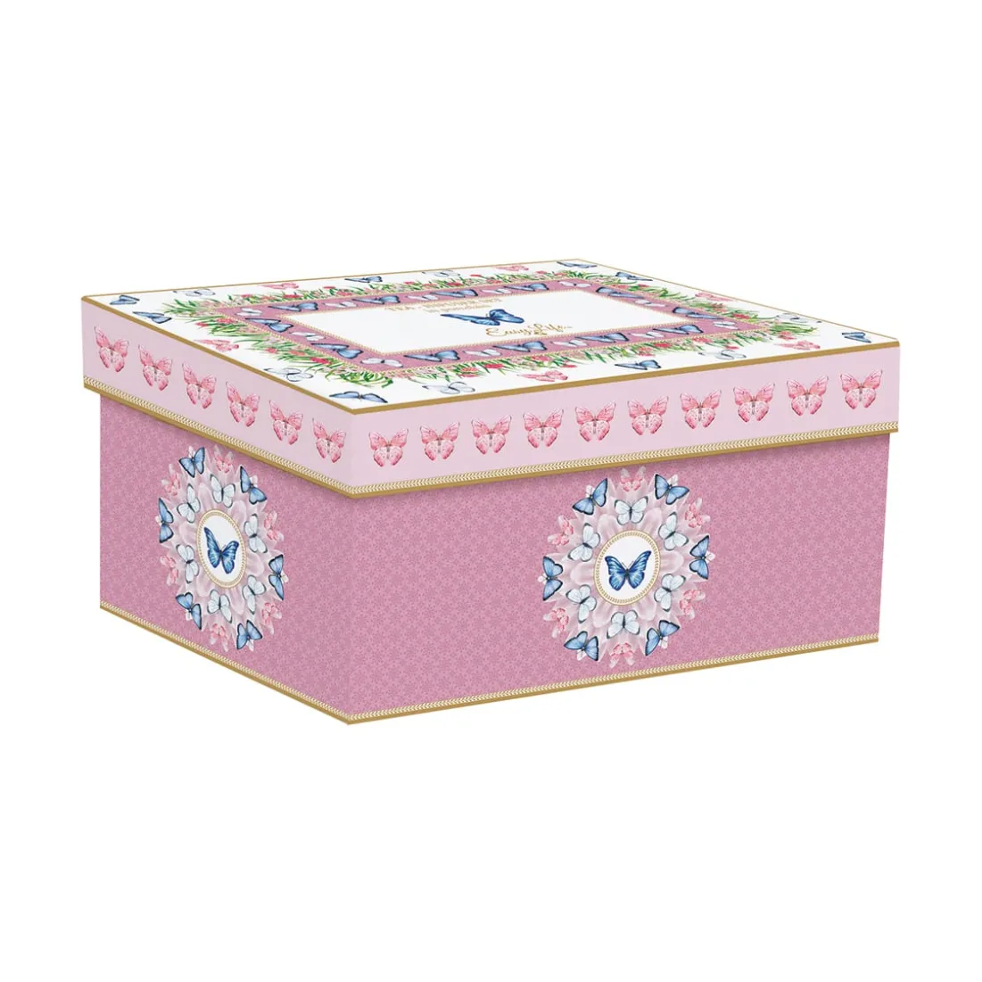 Romantique|Petit Dejeuner>Easy Life Théière avec infuseur et deux petites tasses SPRING PARADE