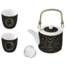 Coffret Cadeau|Petit Dejeuner>Easy Life Théière de 600 ml avec 2 tasses en porcelaine, dans une boîte cadeau CELESTIAL