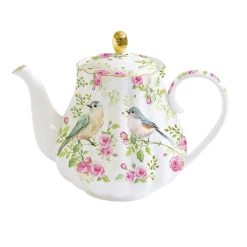 Romantique|Petit Dejeuner>Easy Life Théière en porcelaine de 800 ml SPRING TIME