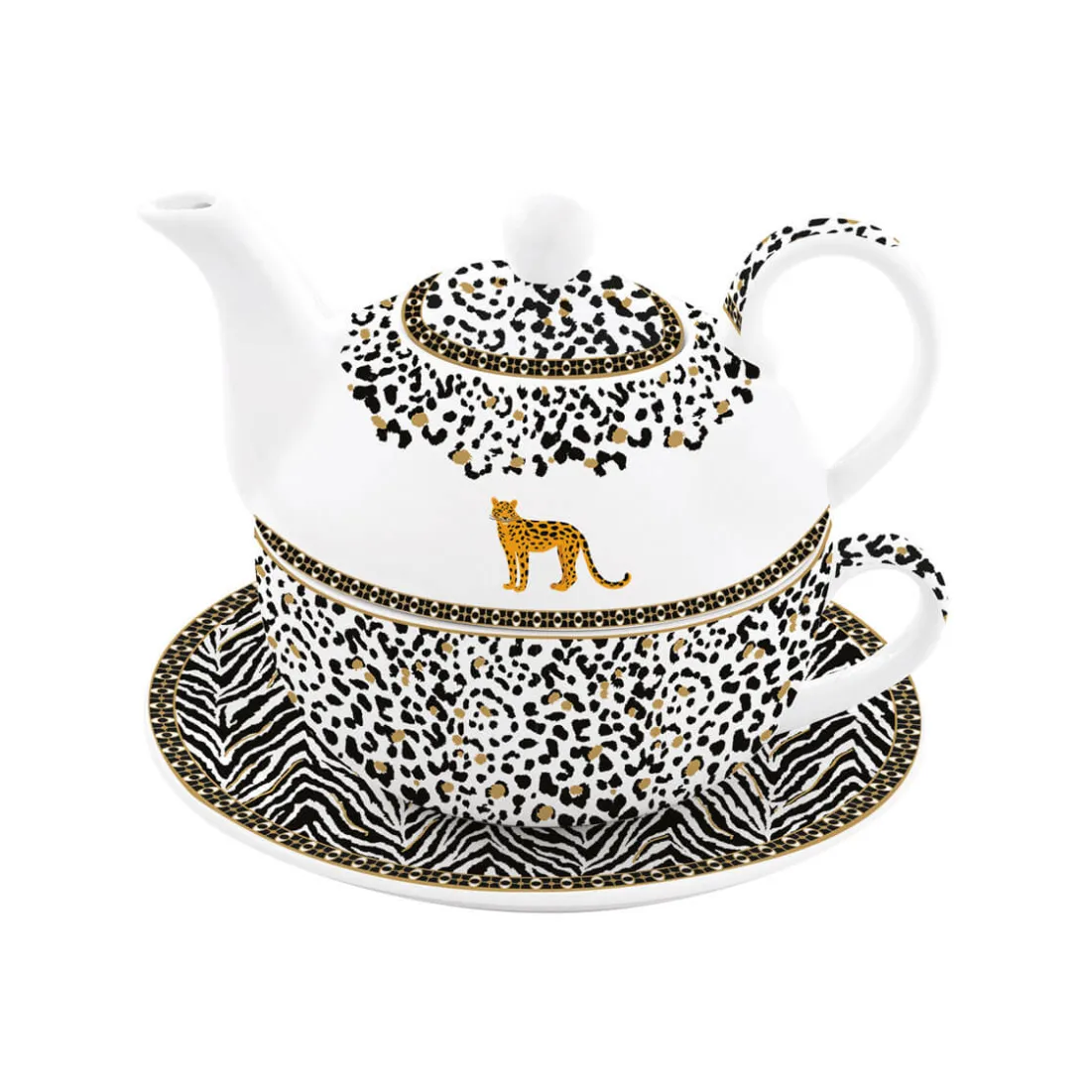 Coffret Cadeau|Petit Dejeuner>Easy Life Théière «tea for one» en porcelaine de 350 ml Atmosphere SAVANA